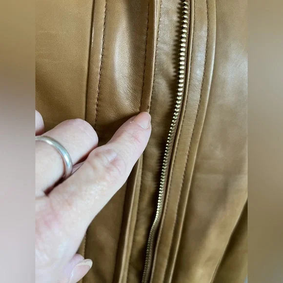 Vintage Brown Moto Wilsons Leather jacket coat Sz XL - Picture 9 of 15